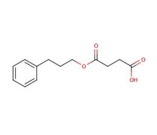 4-Oxo-4-(3-phenylpropoxy)butanoic acid - chemical structure image