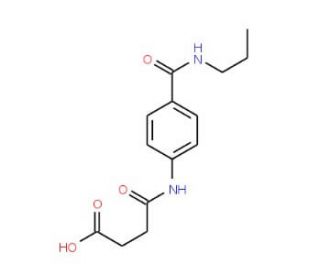 4-Oxo-4-{4-[(propylamino)carbonyl]-anilino}butanoic acid - chemical structure image