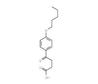 4-Oxo-4-(4-pentyloxy-phenyl)-butyric acid (CAS 30742-05-3) - chemical structure image