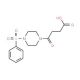 4-oxo-4-[4-(phenylsulfonyl)piperazin-1-yl]butanoic acid - chemical structure image