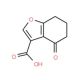 4-Oxo-4,5,6,7-tetrahydrobenzo[b]furan-3-carboxylic acid (CAS 56671-28-4) - chemical structure image