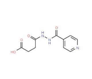 4-Oxo-4-[N&prime;-(pyridine-4-carbonyl)-hydrazino]-butyric acid (CAS 327026-20-0) - chemical structure image