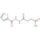 4-Oxo-4-[N′-(thiophene-2-carbonyl)-hydrazino]-butyric acid - chemical structure image