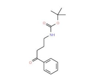 (4-Oxo-4-phenyl-butyl)-carbamic acid tert-butyl ester (CAS 116437-41-3) - chemical structure image