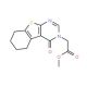 (4-Oxo-5,6,7,8-tetrahydro-4H-benzo[4,5]thieno[2,3-d]pyrimidin-3-yl)-acetic acid methyl ester (CAS 450376-42-8) - chemical str