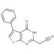 (4-oxo-5-phenyl-3,4-dihydrothieno[2,3-d]pyrimidin-2-yl)acetonitrile - chemical structure image