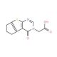 (4-Oxo-6,7-dihydro-4H,5H-cyclopenta[4,5]thieno-[2,3-d]pyrimidin-3-yl)-acetic acid (CAS 371206-03-0) - chemical structure imag