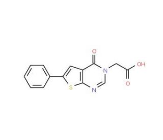 (4-oxo-6-phenylthieno[2,3-d]pyrimidin-3(4H)-yl)acetic acid - chemical structure image