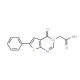 (4-oxo-6-phenylthieno[2,3-d]pyrimidin-3(4H)-yl)acetic acid - chemical structure image