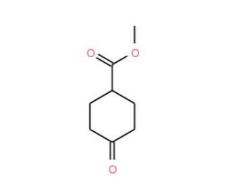 4-Oxo-cyclohexanecarboxylic acid methyl ester (CAS 6297-22-9) - chemical structure image