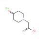 (4-Oxo-piperidin-1-yl)-acetic acid hydrochloride (CAS 218772-96-4) - chemical structure image