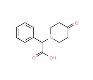 (4-Oxo-piperidin-1-yl)-phenyl-acetic acid (CAS 886363-69-5) - chemical structure image