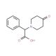 (4-Oxo-piperidin-1-yl)-phenyl-acetic acid (CAS 886363-69-5) - chemical structure image
