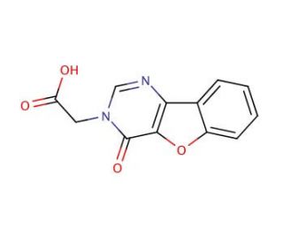 (4-oxo[1]benzofuro[3,2-d]pyrimidin-3(4H)-yl)acetic acid - chemical structure image