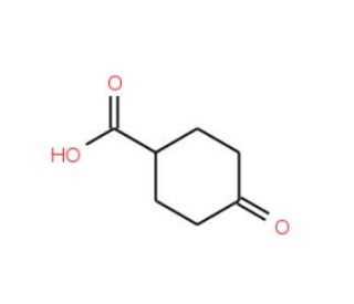 4-Oxocyclohexanecarboxylic acid (CAS 874-61-3) - chemical structure image