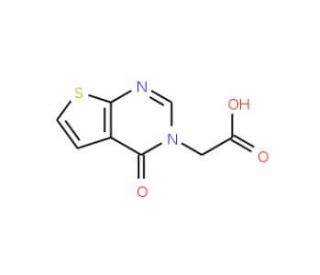 (4-oxothieno[2,3-d]pyrimidin-3(4H)-yl)acetic acid (CAS 18740-34-6) - chemical structure image