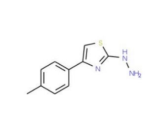 (4-p-Tolyl-thiazol-2-yl)-hydrazine - chemical structure image