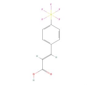 4-(Pentafluorosulphur)cinnamic acid (CAS 851427-44-6) - chemical structure image