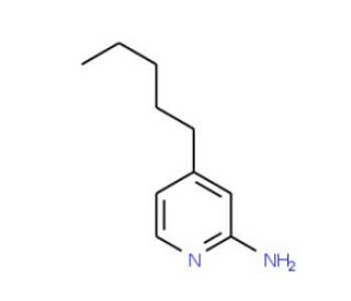 4-Pentyl-pyridin-2-ylamine - chemical structure image