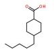 4-Pentylcyclohexanecarboxylic acid (CAS 38792-89-1) - chemical structure image