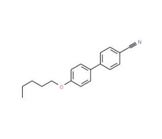 4-Pentyloxy-[1,1&prime;-biphenyl]-4&prime;-carbonitrile (CAS 52364-71-3) - chemical structure image