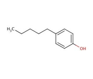4-Pentylphenol (CAS 14938-35-3) - chemical structure image
