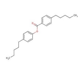 4-Pentylphenyl 4-pentylbenzoate (CAS 74305-48-9) - chemical structure image