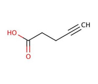 4-Pentynoic acid (CAS 6089-09-4) - chemical structure image