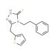 4-Phenethyl-5-thiophen-2-ylmethyl-4H-[1,2,4]triazole-3-thiol - chemical structure image