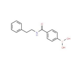 4-(Phenethylcarbamoyl)phenylboronic acid (CAS 330793-46-9) - chemical structure image