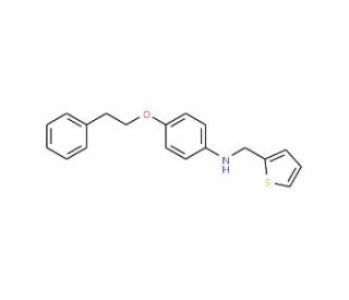 4-(Phenethyloxy)-N-(2-thienylmethyl)aniline - chemical structure image
