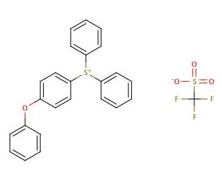 (4-Phenoxyphenyl)diphenylsulfonium triflate (CAS 240482-96-6) - chemical structure image