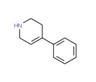 4-Phenyl-1,2,3,6-tetrahydro-pyridine (CAS 43064-12-6) - chemical structure image
