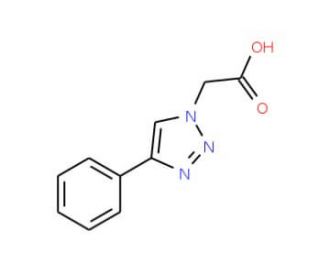 (4-Phenyl-[1,2,3]triazol-1-yl)-acetic acid - chemical structure image