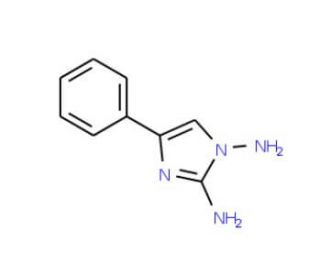 4-phenyl-1H-imidazole-1,2-diamine (CAS 15970-40-8) - chemical structure image