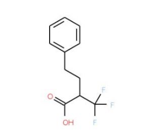 4-Phenyl-2-(trifluoromethyl)butanoic acid - chemical structure image