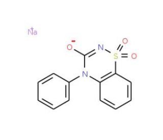 4-Phenyl-2H-1,2,4-benzothiadiazin-3(4H)-one-1,1-dioxide sodium salt - chemical structure image