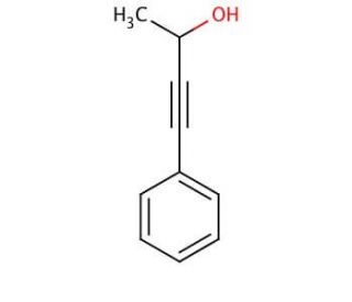4-Phenyl-3-butyn-2-ol (CAS 5876-76-6) - chemical structure image