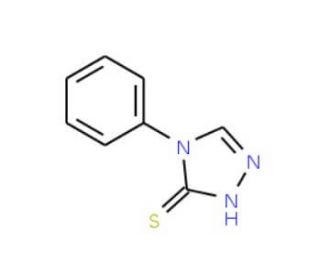 4-phenyl-4H-1,2,4-triazole-3-thiol (CAS 5373-72-8) - chemical structure image