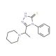 4-phenyl-5-(1-piperidin-1-ylethyl)-4H-1,2,4-triazole-3-thiol - chemical structure image