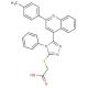 [4-Phenyl-5-(2-p-tolyl-quinolin-4-yl)-4H-[1,2,4]triazol-3-ylsulfanyl]-acetic acid - chemical structure image