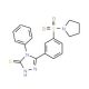 4-Phenyl-5-[3-(pyrrolidine-1-sulfonyl)-phenyl]-4H-[1,2,4]triazole-3-thiol - chemical structure image