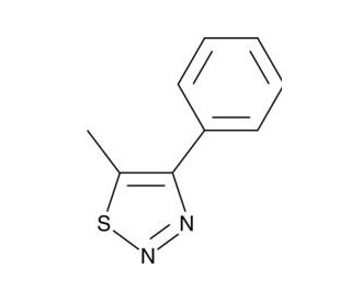 4-phenyl-5-methyl-1,2,3-Thiadiazole (CAS 64273-28-5) - chemical structure image