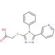 [(4-phenyl-5-pyridin-3-yl-4H-1,2,4-triazol-3-yl)thio]acetic acid - chemical structure image