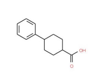 4-Phenyl-cyclohexanecarboxylic acid (CAS 7494-76-0) - chemical structure image