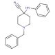 4-(Phenylamino)-1-benzyl-4-piperidinecarbonitrile (CAS 968-86-5) - chemical structure image