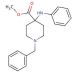 4-(Phenylamino]-1-benzyl-4-piperidinecarboxylic Acid Methyl Ester (CAS 61085-60-7) - chemical structure image