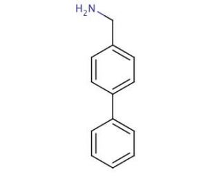 4-Phenylbenzylamine (CAS 712-76-5) - chemical structure image