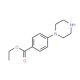 4-(Piperazin-1-yl)-benzoic acid ethyl ester (CAS 80518-57-6) - chemical structure image
