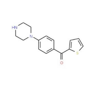 (4-Piperazin-1-yl-phenyl)-thiophen-2-yl-methanone - chemical structure image